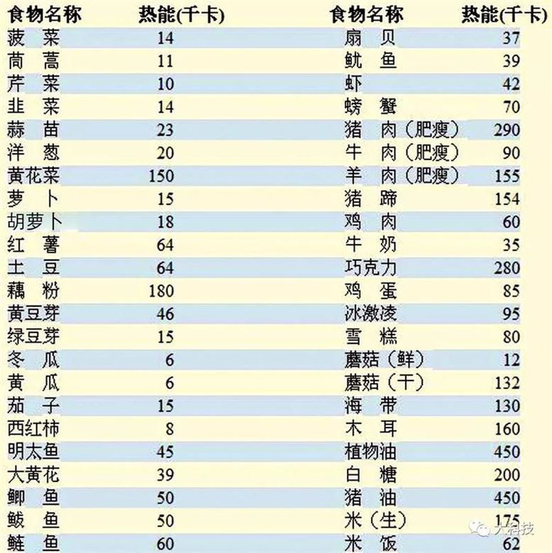 如何选择适合减肥的食物？——减肥必备食物热量表(1)